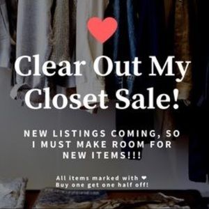 CLEARANCE ON ALL ITEMS, place 5 or more items in a bundle, and make an OFFER‼️